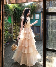 花柄ワンピース