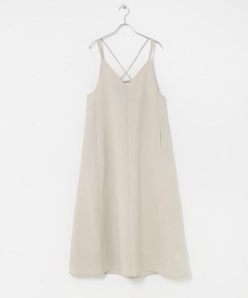 ITEMS URBANRESEARCH(アイテムズ アーバンリサーチ)の「『洗濯可』リネンライクバックリボンワンピース(ワンピース・レディース・チャコールグレー/ベージュ/オレンジ・FREE)」の16枚目の写真