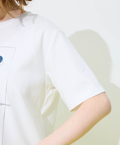 Petit Honfleur(プチオンフルール)の「ドットプリントTシャツ(Tシャツ/カットソー・レディース・アイボリー/ネイビー/ホワイト・M/L)」の21枚目の写真