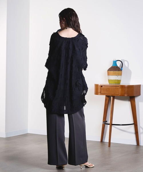 ROSE BUD(ローズバッド)の「TUCK EASY SLACKS(スラックス・レディース・チャコールグレー/ブラウン・S/M)」の8枚目の写真
