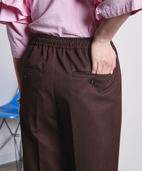 ROSE BUD(ローズバッド)の「TUCK EASY SLACKS(スラックス・レディース・チャコールグレー/ブラウン・S/M)」の21枚目の写真
