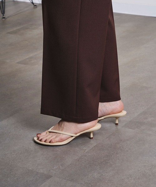 ROSE BUD(ローズバッド)の「TUCK EASY SLACKS(スラックス・レディース・チャコールグレー/ブラウン・S/M)」の22枚目の写真