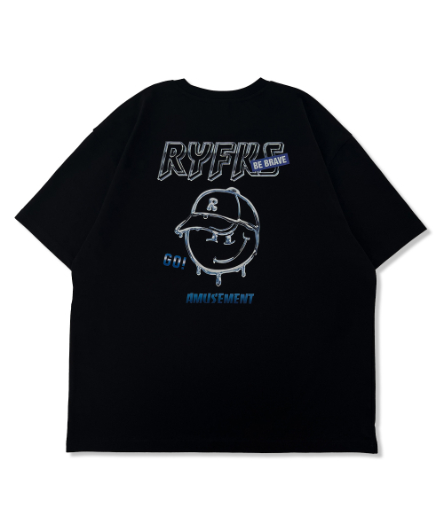RAYFIKERS(レイフィカース)の「アイスグラフィックキャラクターショートスリーブ MQ2TU260_BLACK(Tシャツ/カットソー・メンズ・その他・100/95/105)」の1枚目の写真