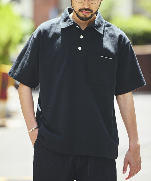 FREAK'S STORE（フリークスストア）の「HEAVY WEIGHT/ヘビーウェイト ショートスリーブ ポロシャツ/Tシャツ/10.5オンス（ポロシャツ・メンズ・ライトグレー/ホワイト/ブラック/レッド・LARGE/MEDIUM/SMALL）」の2枚目の写真