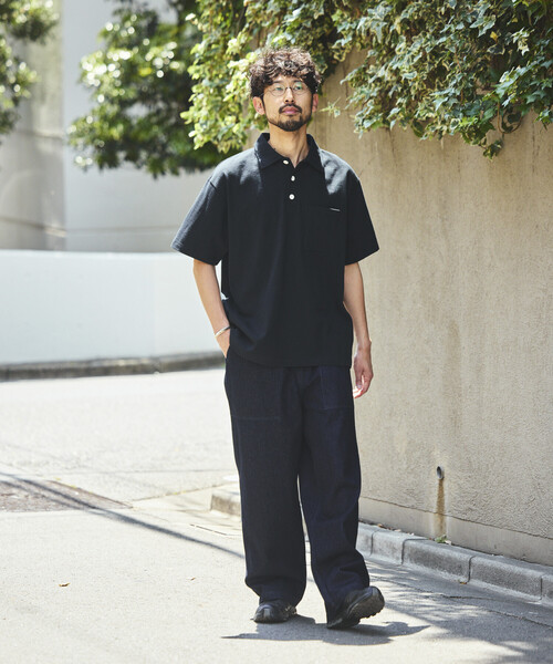 FREAK'S STORE（フリークスストア）の「HEAVY WEIGHT/ヘビーウェイト ショートスリーブ ポロシャツ/Tシャツ/10.5オンス（ポロシャツ・メンズ・ライトグレー/ホワイト/ブラック/レッド・LARGE/MEDIUM/SMALL）」の5枚目の写真