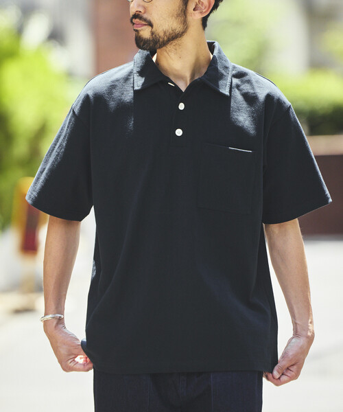 FREAK'S STORE（フリークスストア）の「HEAVY WEIGHT/ヘビーウェイト ショートスリーブ ポロシャツ/Tシャツ/10.5オンス（ポロシャツ・メンズ・ライトグレー/ホワイト/ブラック/レッド・LARGE/MEDIUM/SMALL）」の8枚目の写真