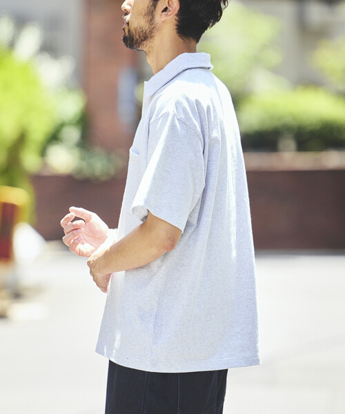 FREAK'S STORE(フリークスストア)の「HEAVY WEIGHT/ヘビーウェイト ショートスリーブ ポロシャツ/Tシャツ/10.5オンス(ポロシャツ・メンズ・ライトグレー/ホワイト/ブラック/レッド・LARGE/MEDIUM/SMALL)」の20枚目の写真