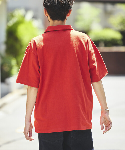 FREAK'S STORE（フリークスストア）の「HEAVY WEIGHT/ヘビーウェイト ショートスリーブ ポロシャツ/Tシャツ/10.5オンス（ポロシャツ・メンズ・ライトグレー/ホワイト/ブラック/レッド・LARGE/MEDIUM/SMALL）」の20枚目の写真
