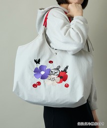 【MOOMIN】(ムーミン) 軽量 保温保冷 A4 B4収納 軽撥水 刺繍 マルシェバッグ RMPK-01HR