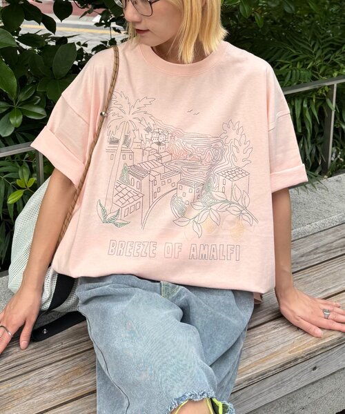 UNISEX Amalfeer short print TEE — футболка AMALFEEAR