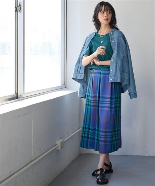 nissen(ニッセン)の「綿100%汗染みしにくいクルーネック5分袖Tシャツ<大きいサイズ有>(Tシャツ/カットソー・レディース・ダークグリーン/カーキ/ブラック/モカ/ピンク/イエロー/ネイビー/オフホワイト・3L/L/LL/S/M)」の17枚目の写真