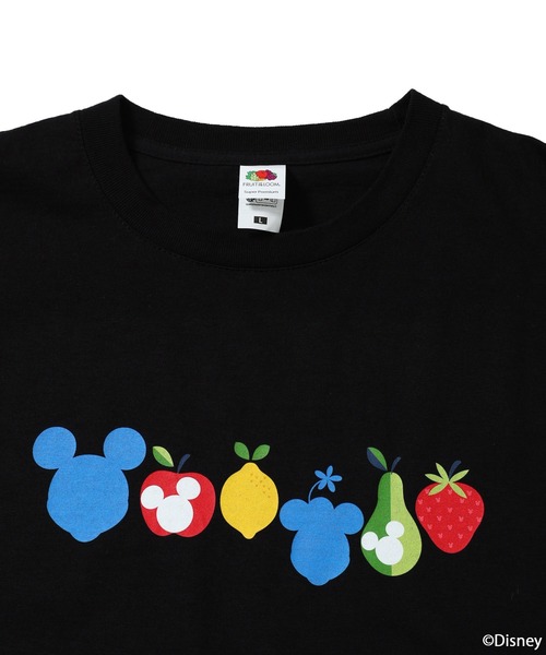 FRUIT OF THE LOOM(フルーツオブザルーム)の「FTL×Disney COLORFUL T-shirt(Tシャツ/カットソー・メンズ・ホワイト/ブラック・L/XL/M)」の6枚目の写真