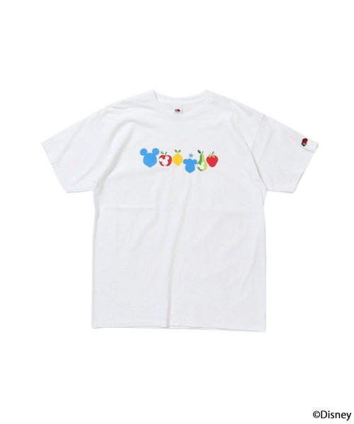 FRUIT OF THE LOOM(フルーツオブザルーム)の「FTL×Disney COLORFUL T-shirt(Tシャツ/カットソー・メンズ・ホワイト/ブラック・L/XL/M)」の3枚目の写真
