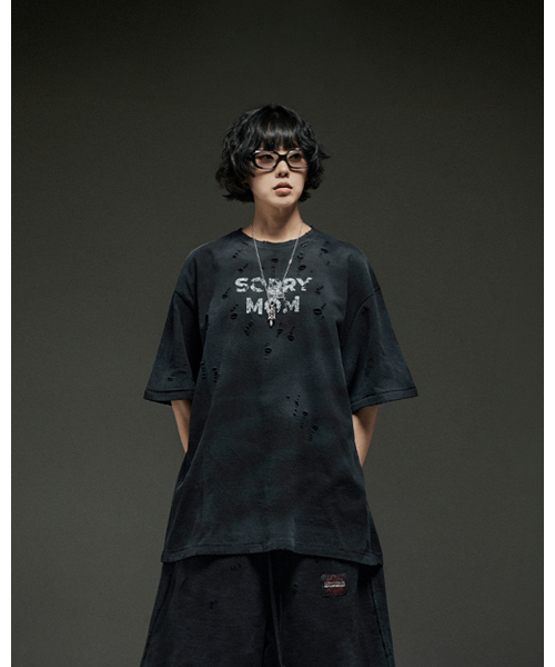MWOONG(ムン)の「Sorry mom VTG tee BK(Tシャツ/カットソー・レディース・その他・FREE)」の1枚目の写真