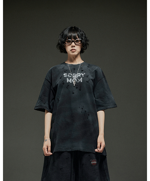 MWOONG(ムン)の「Sorry mom VTG tee BK(Tシャツ/カットソー・レディース・その他・FREE)」の5枚目の写真