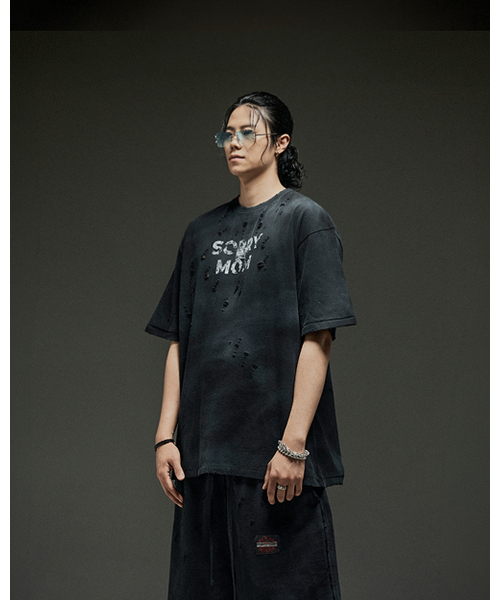 MWOONG(ムン)の「Sorry mom VTG tee BK(Tシャツ/カットソー・レディース・その他・FREE)」の4枚目の写真