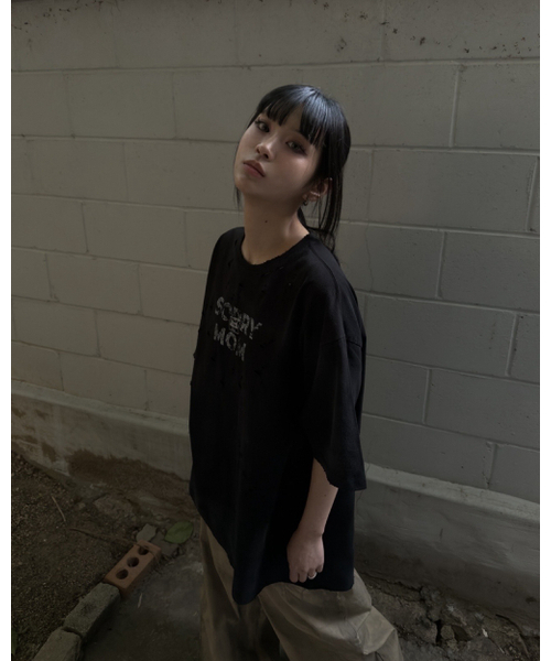 MWOONG(ムン)の「Sorry mom VTG tee BK(Tシャツ/カットソー・レディース・その他・FREE)」の2枚目の写真