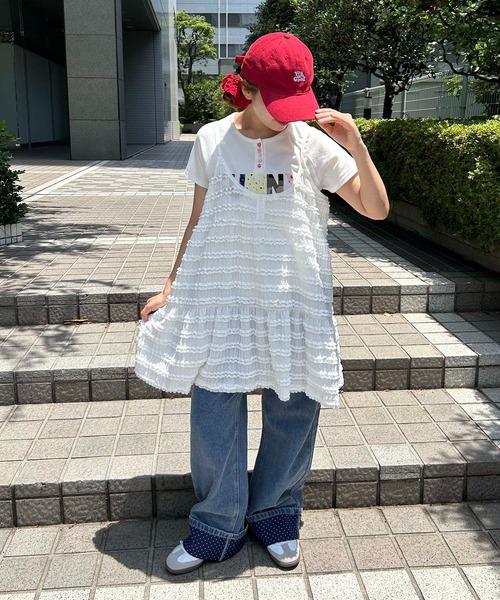 WC(ダブル シー)の「ドット折り返しデニムパンツ(デニムパンツ・レディース・ブラック系その他/ブルー系その他・FREE)」の11枚目の写真