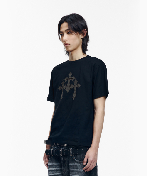 AAKAM（アーカム）の「トリニティクロス ハーフトップ（ブラック）（Tシャツ/カットソー・レディース・その他・1/3/2）」の13枚目の写真