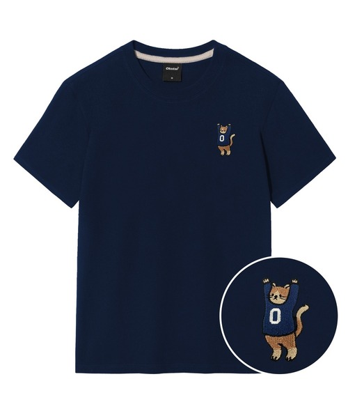 OKSTAR(オクスター)の「万歳刺繍半袖(Tシャツ/カットソー・レディース・グレー/ネイビー/ダークグリーン/ダークブルー/ホワイト/ライトグレー/ライトベージュ/クリーム/ダークグレー/ブラック/カーキ・2XL/X-LARGE/LARGE/MEDIUM/SMALL/3XL/4XL)」の10枚目の写真