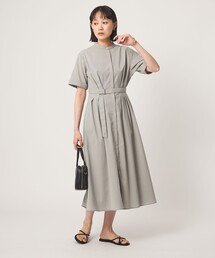 ベルト フレア ワンピース マシンウォッシャブル 吸水速乾