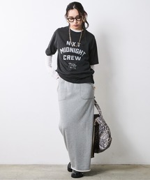 CHIC STYLE（シックスタイル）の「綿100％スウェットマキシスカート＜大きいサイズ有＞シックスタイル（スカート）」