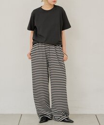 【UNISEX】マルチボーダーカットソーパンツ