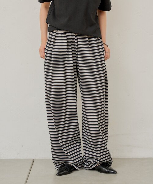 WHIMSIC(ウィムジック)の「【UNISEX】マルチボーダーカットソーパンツ(その他パンツ・メンズ・ベージュ/ブルー/ブラック・FREE)」の20枚目の写真