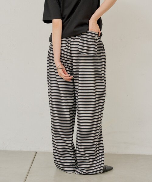 WHIMSIC(ウィムジック)の「【UNISEX】マルチボーダーカットソーパンツ(その他パンツ・メンズ・ベージュ/ブルー/ブラック・FREE)」の15枚目の写真