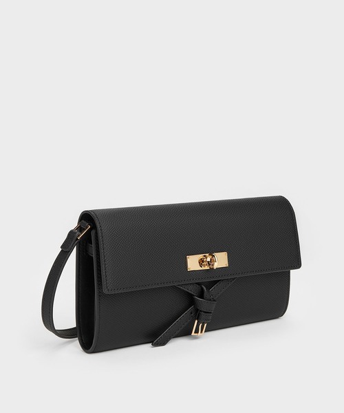 CHARLES & KEITH(チャールズ & キース)の「Tricha トリチャ ノットベルト クロスボディバッグ(ボディバッグ/ウエストポーチ・レディース・ブラック/ベージュ系その他6・XS)」の11枚目の写真