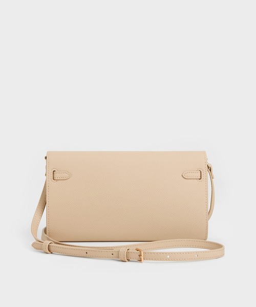 CHARLES & KEITH(チャールズ & キース)の「Tricha トリチャ ノットベルト クロスボディバッグ(ボディバッグ/ウエストポーチ・レディース・ブラック/ベージュ系その他6・XS)」の6枚目の写真