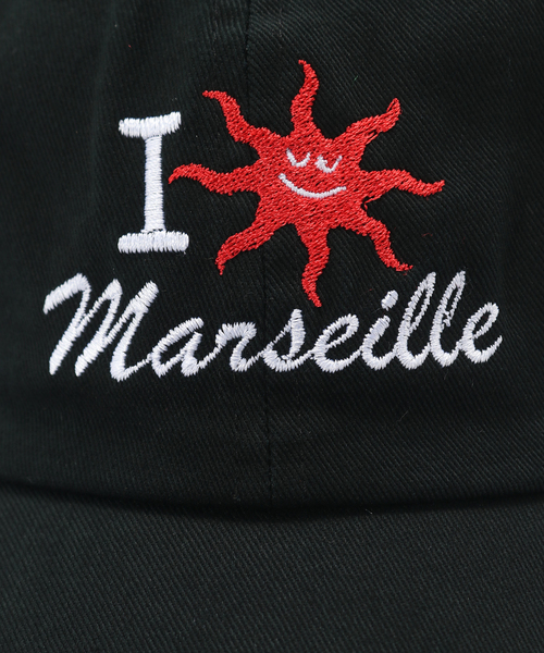 417 EDIFICE(フォーワンセブンエディフィス)の「VACANCE PERMANENTES × 417 I LOVE MARSEILLE Dad Cap(キャップ・メンズ・ホワイト/ブラック・FREE)」の5枚目の写真