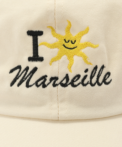 417 EDIFICE(フォーワンセブンエディフィス)の「VACANCE PERMANENTES × 417 I LOVE MARSEILLE Dad Cap(キャップ・メンズ・ホワイト/ブラック・FREE)」の6枚目の写真