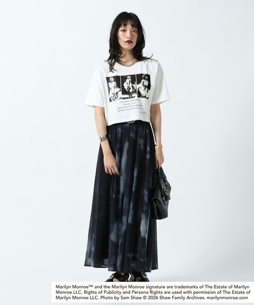 PAGEBOY（ページボーイ）の「【Marilyn Monroe】3連フォトT（Tシャツ/カットソー・レディース・チャコールグレー/オフホワイト・FREE）」の7枚目の写真