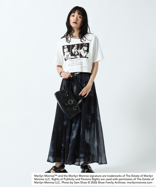 PAGEBOY（ページボーイ）の「【Marilyn Monroe】3連フォトT（Tシャツ/カットソー・レディース・チャコールグレー/オフホワイト・FREE）」の8枚目の写真