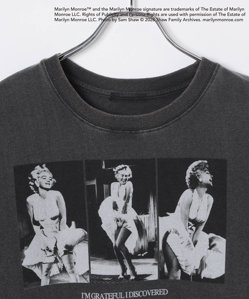 PAGEBOY（ページボーイ）の「【Marilyn Monroe】3連フォトT（Tシャツ/カットソー・レディース・チャコールグレー/オフホワイト・FREE）」の22枚目の写真