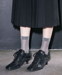 ASH（アッシュ）の「アッシュ【RAGWORT】レースアップパンプス ブーティー ハイブリットシューズ ブラック 6.5cmヒール（パンプス）」