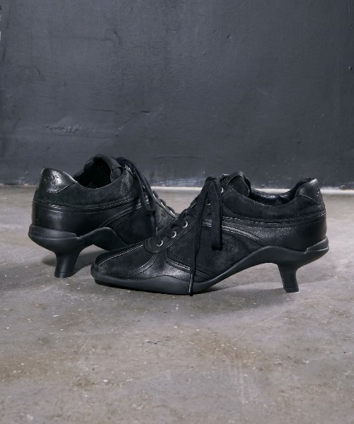 ASH（アッシュ）の「アッシュ【RAGWORT】レースアップパンプス ブーティー ハイブリットシューズ ブラック 6.5cmヒール（パンプス・レディース・ブラック・37/36/35/39/38）」の5枚目の写真