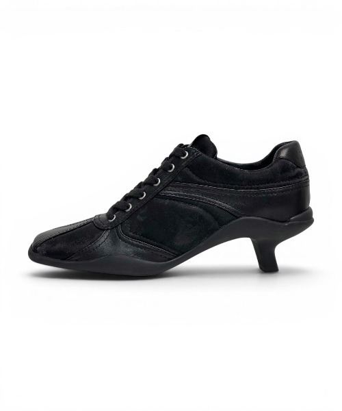 ASH（アッシュ）の「アッシュ【RAGWORT】レースアップパンプス ブーティー ハイブリットシューズ ブラック 6.5cmヒール（パンプス・レディース・ブラック・37/36/35/39/38）」の3枚目の写真