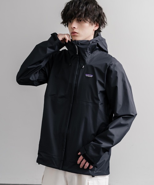 patagonia(パタゴニア)の「Patagonia パタゴニア M'S TORRENTSHELL 3L RAIN JKT トレントシェルレインジャケット/ツバ付きマウンテンパーカー(マウンテンパーカー・メンズ・ブルー/ブラック・S/XL/L/M)」の1枚目の写真