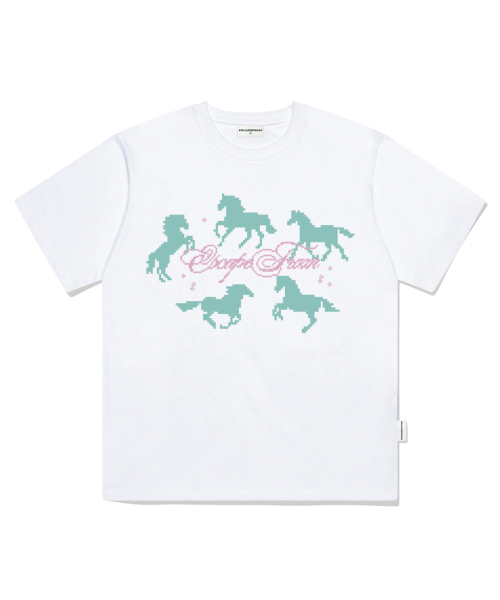 ESCAPEFROM(エスケープフロム)の「アラウンドホースプリントオーバーサイズ半袖Tシャツグレー(Tシャツ/カットソー・レディース・その他・LARGE/MEDIUM/SMALL)」の2枚目の写真
