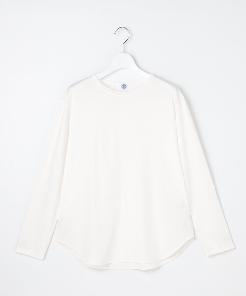 J.PRESS（ジェイプレス）の「【2WAY・レイヤードスタイルに】コットンスムース シャツテール カットソー（Tシャツ/カットソー・レディース・ホワイト系・T13）」の5枚目の写真