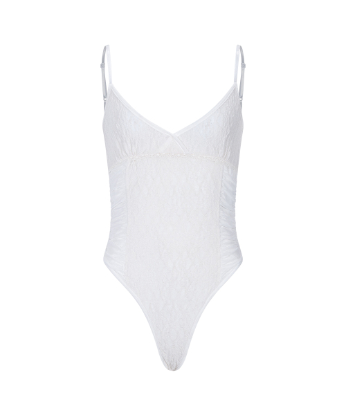 PLEASENOFOLLOW(プリーズノーフォロー)の「Arin Lace Bodysuit (Ivory)(Tシャツ/カットソー・レディース・その他・FREE)」の2枚目の写真