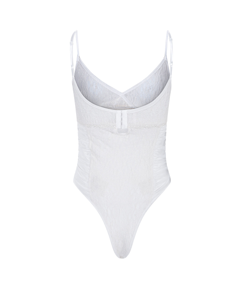 PLEASENOFOLLOW(プリーズノーフォロー)の「Arin Lace Bodysuit (Ivory)(Tシャツ/カットソー・レディース・その他・FREE)」の3枚目の写真