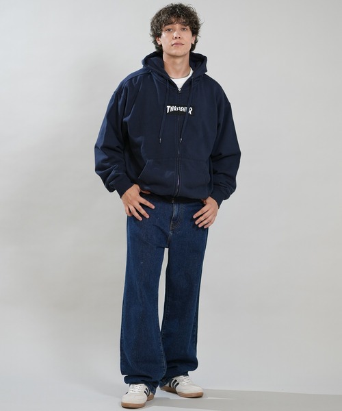 THRASHER(スラッシャー)の「【ムラサキスポーツ限定】THRASHER/スラッシャー ジップアップ パーカー 264TH1PK101(パーカー・メンズ・ヘザーグレー/ブラック/ブルー・M/L/XL)」の17枚目の写真