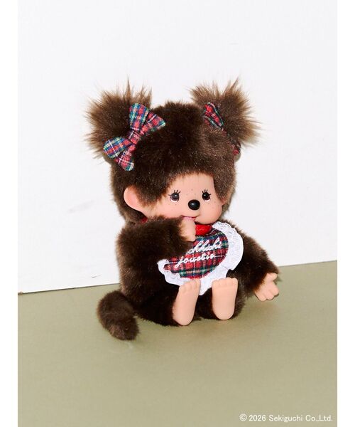 jouetie(ジュエティ)の「【monchhichi×jouetie】ジュエチッチ チェッカーキーチェーン(その他雑貨・レディース・ブラウン・FREE)」の2枚目の写真