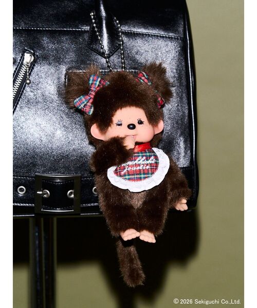 jouetie(ジュエティ)の「【monchhichi×jouetie】ジュエチッチ チェッカーキーチェーン(その他雑貨・レディース・ブラウン・FREE)」の3枚目の写真