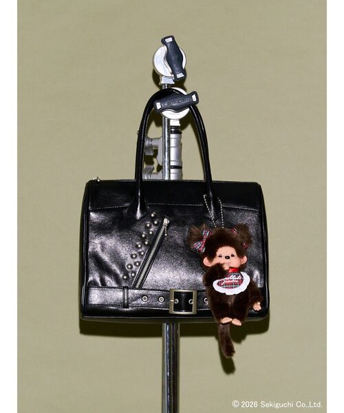 jouetie(ジュエティ)の「【monchhichi×jouetie】ジュエチッチ チェッカーキーチェーン(その他雑貨・レディース・ブラウン・FREE)」の5枚目の写真