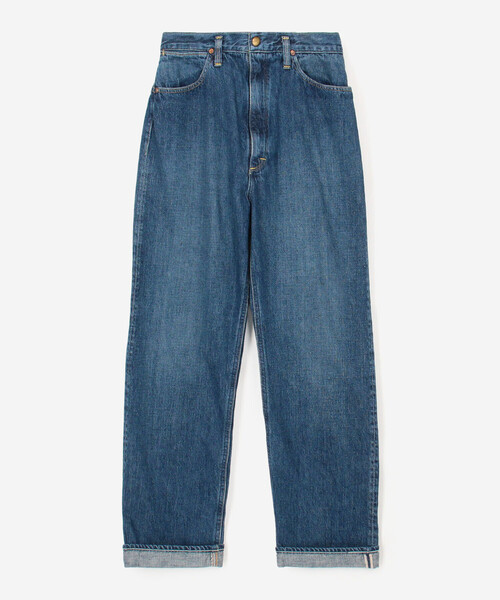 orSlow(オアスロウ)の「orSlow | HIGH WAIST SELVEDGE DENIM PANTS USED WOMEN(デニムパンツ・レディース・ブルー・2/1)」の3枚目の写真