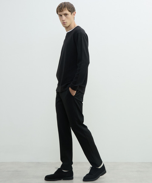 MEN'S MELROSE(メンズメルローズ)の「リンクスストライプカノコ キーネックTシャツ(Tシャツ/カットソー・メンズ・ブラック/ネイビー/グレー・4/3/2)」の13枚目の写真